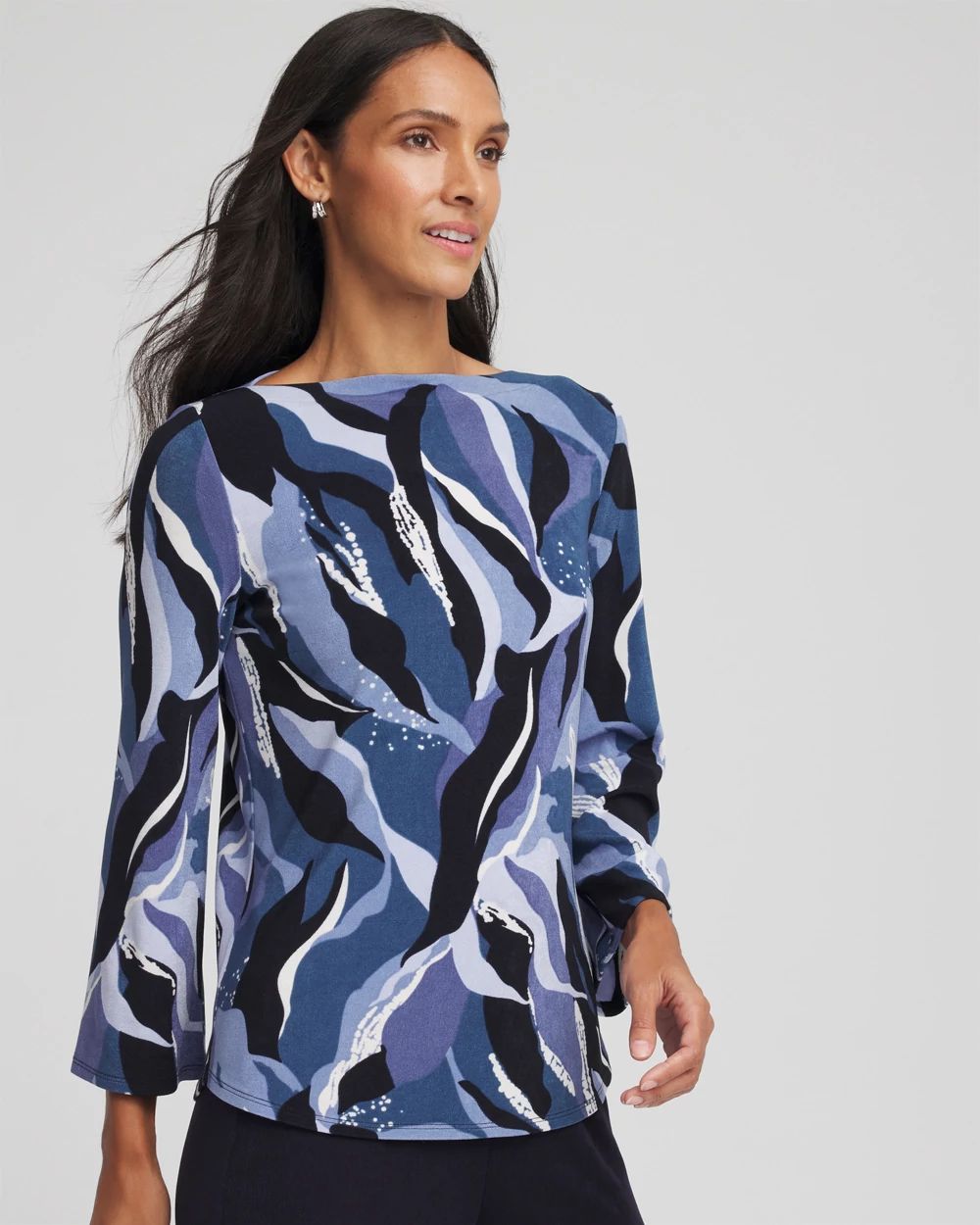 Travelers™ Wave Straight Neck Tunic | Chico's